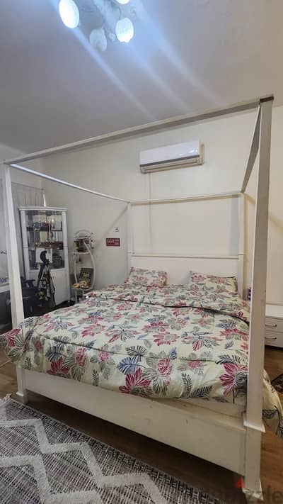 Bed with bedside drawer in great condition