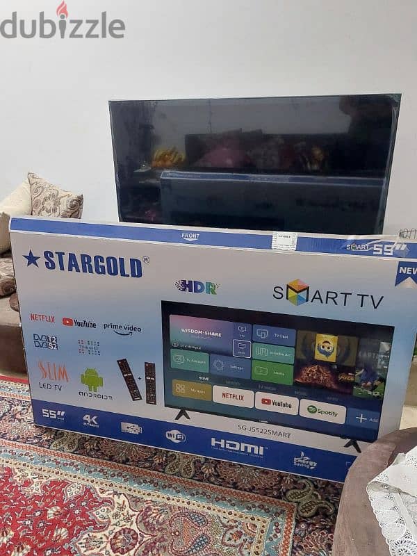 ALMOST NEW SMART TV 55 inch -  55 تلفزيون شبة جديد بحالة ممتازة بوصة 4