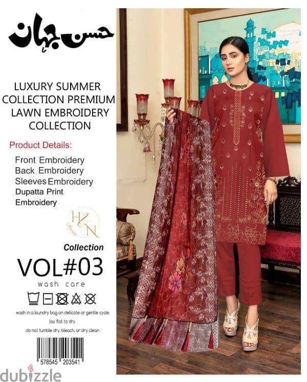 luxury summer collection premium lawn embroidery collection Pakistan 0