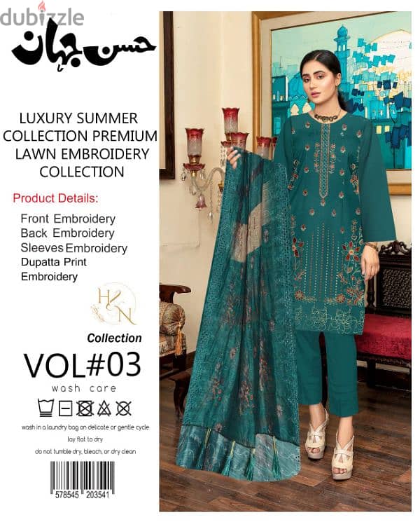 luxury summer collection premium lawn embroidery collection Pakistan 1