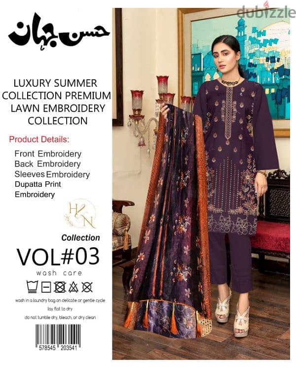 luxury summer collection premium lawn embroidery collection Pakistan 3