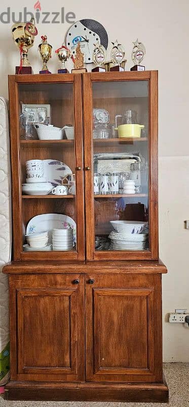 Wooden Display Cupboard 0