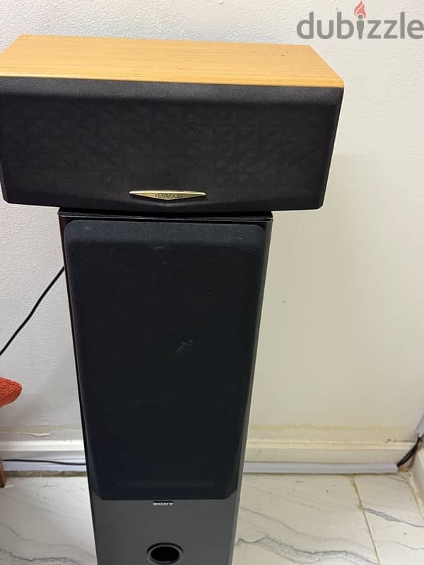 Sony Tower Speakers and Centre channel Kenwood Speakers 1