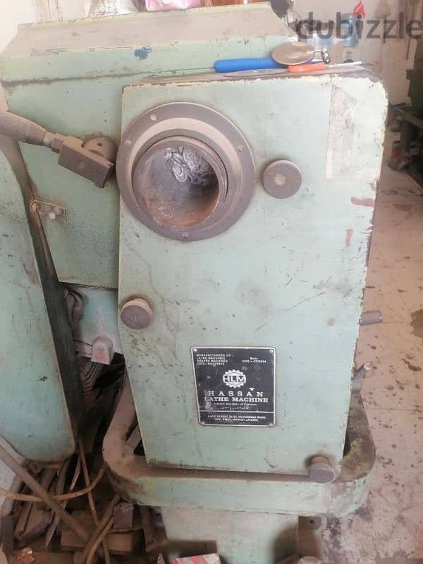 Lathe machine 7fit for sale center 13"1/2 incha and Boring 4" incha 3