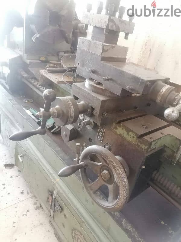 Lathe machine 7fit for sale center 13"1/2 incha and Boring 4" incha 4