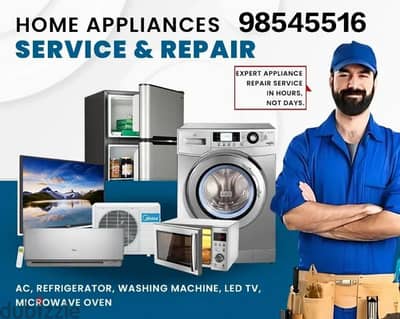 all types auto washing machine refrigerator Ac repair and service