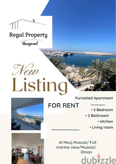 Truly amazing fully furnished 2 BHK apartment In Almouj marina-view