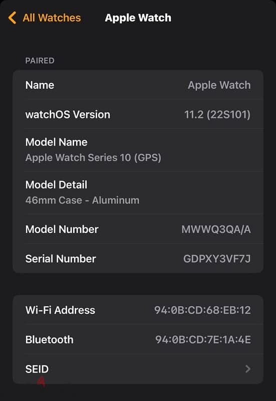 Apple Watch S10 46mm - للبيع 2