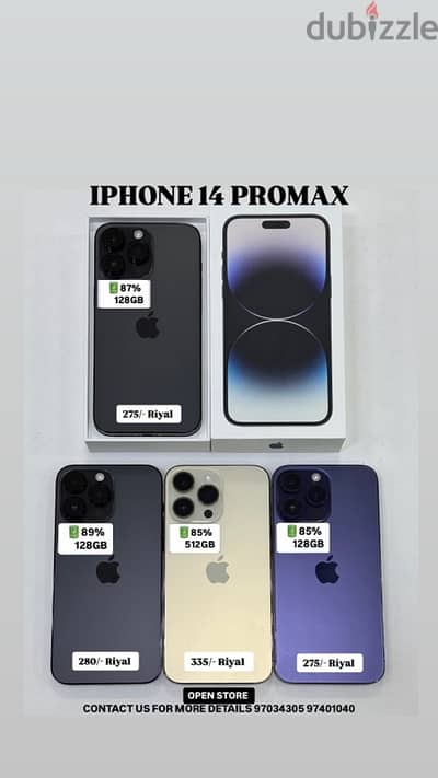 14 pro max 128gb good condition- Nice phones