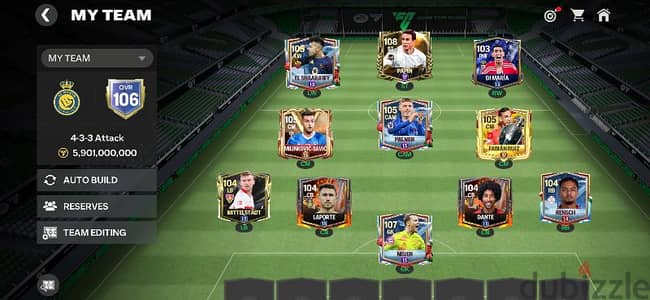 Fifa 106ovr account ea fc mobile