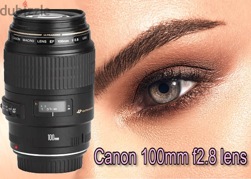 عدسة كانون 100mm f2.8 0