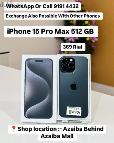 iPhone 15 Pro Max 512 GB very good condition