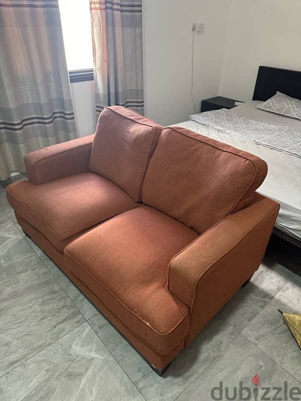 full badseat for sale + sofa from home center very clean 3