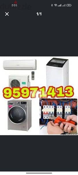 AC washings machines refrigerator microwave oven dishwasher