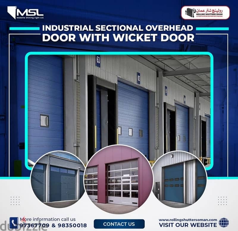 Bi fold Doors,sectional overhead door,vertical door flush door 2