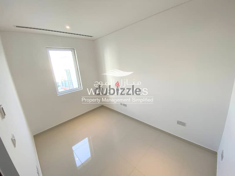 2 bedroom with Study room apartment for rent in Al mouj 8