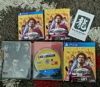 playstation 4 yakuza like a dragon with steelbook