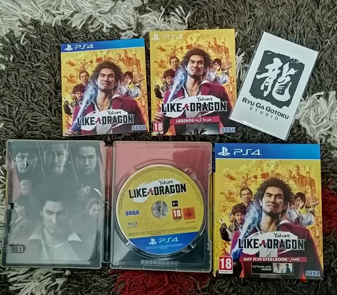 playstation 4 yakuza like a dragon with steelbook 0