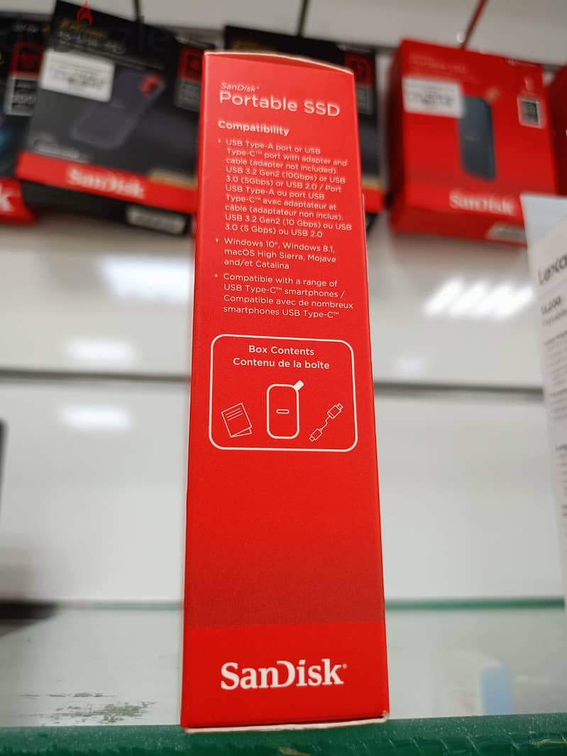 Sandisk Portable SSD, 480GB, 520MB/s 2