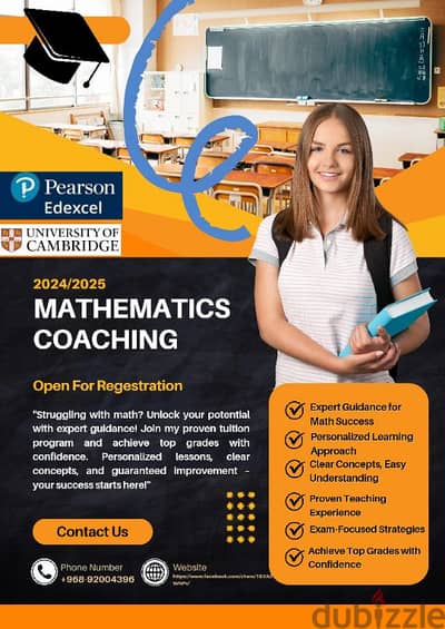 certified  mathematics teacher is available for home tuitions