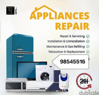 all types auto washing machine refrigerator Ac repair and service