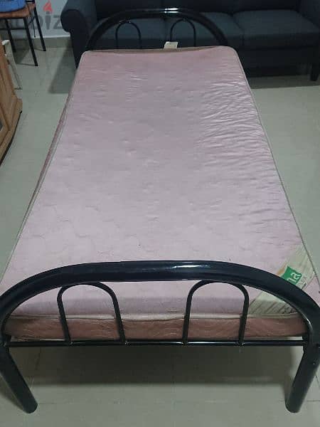 Single bed with mattress 2