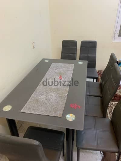 dewaan dining table,mattress 4 and washing machine for urgent sale