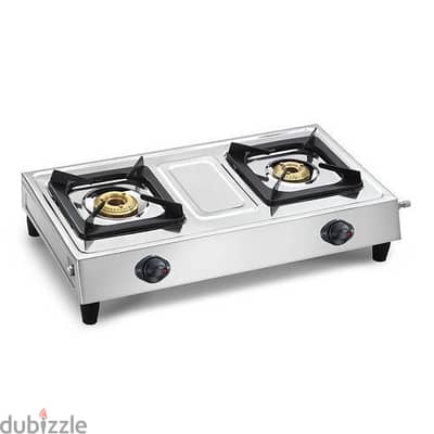 Gas Stove 2 Burner Steel Autoignition