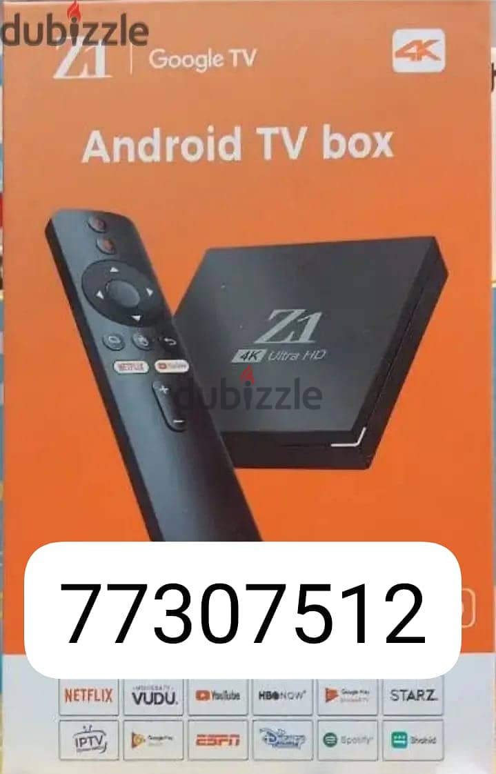 new tv Box with One year subscription 0