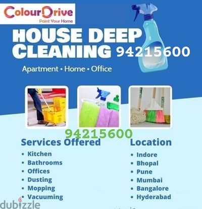 House cleaning villa office apartment & kitchen deep cleaning service