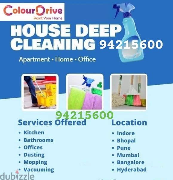 House cleaning villa office apartment & kitchen deep cleaning service 0