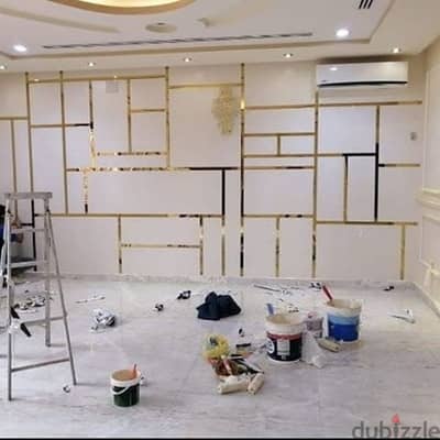 we do all type of  interior designing and gypsum board