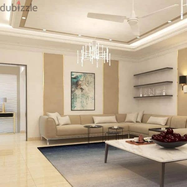 we do all type of  interior designing and gypsum board 5