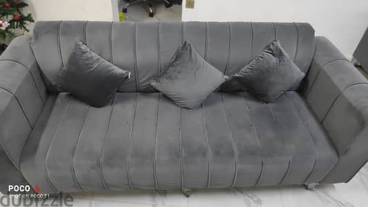 3 seater sofa with side table