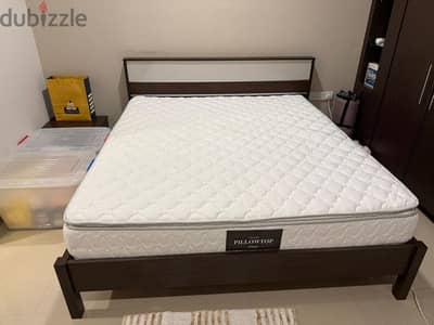 bed with mattresses