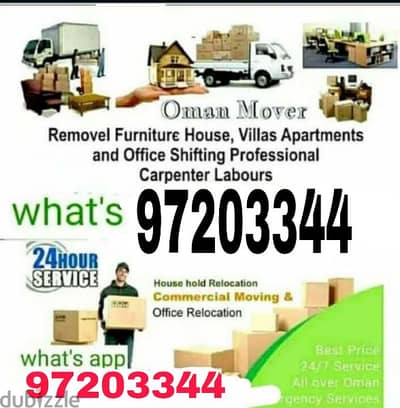 Muscat Movers House shifting office Villa store transport service all