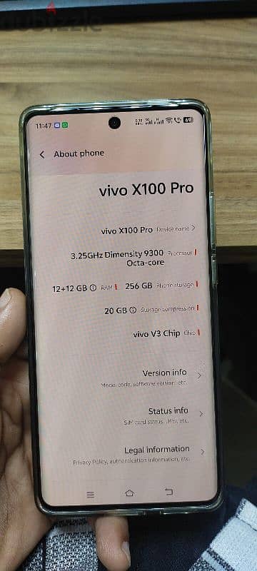 VIVO X100PRO WITH BOX CHARGER 7