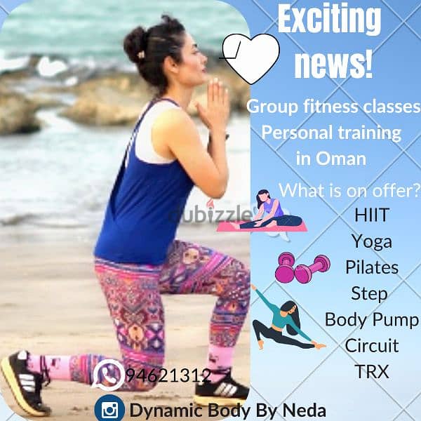 Personal Trainer& Group Fitness Classes in Muscat- Join Now! 2