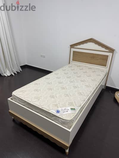 single bed with mattress for sale