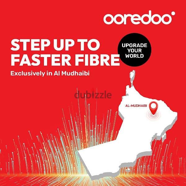 "استمتع بأسرع إنترنت منزلي في عمان مع باقات Ooredoo فايبر 4