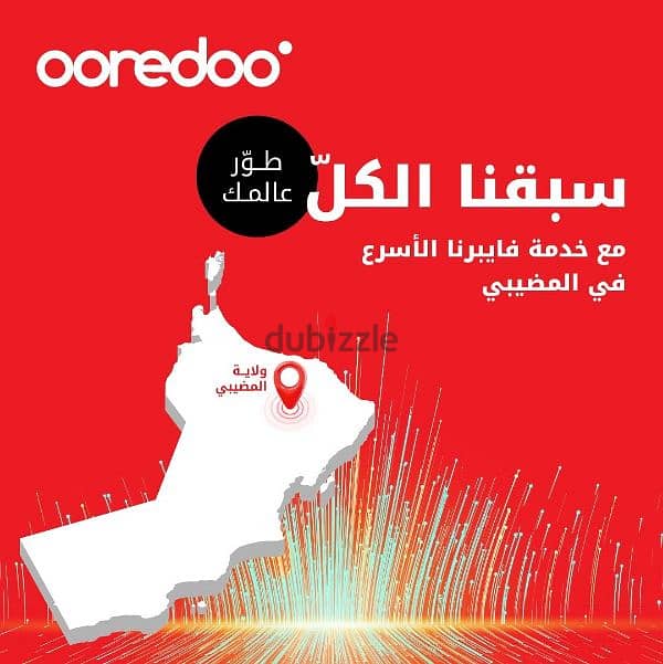 "استمتع بأسرع إنترنت منزلي في عمان مع باقات Ooredoo فايبر 5