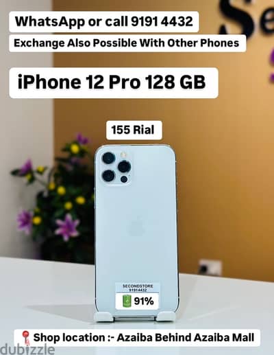 iPhone 12 Pro 128GB -Good condition with good battery