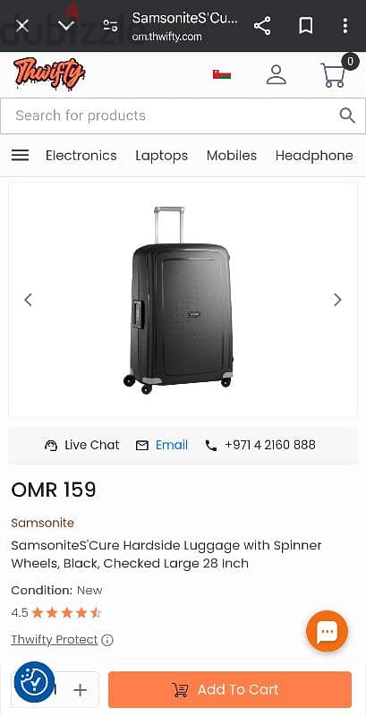 original branded SAMSONITE hard trolly for sale 1