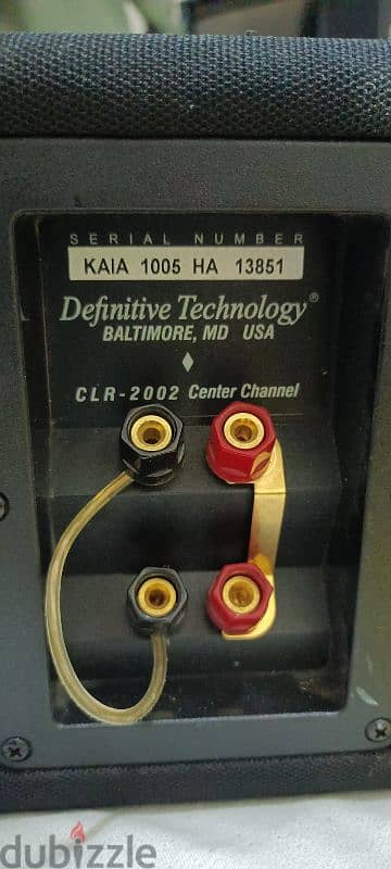 Definitive Technology C/L/R2002 center 1