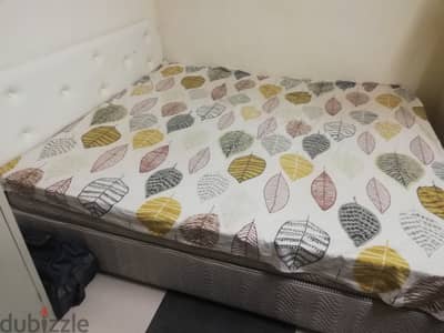 Double bed with mattress