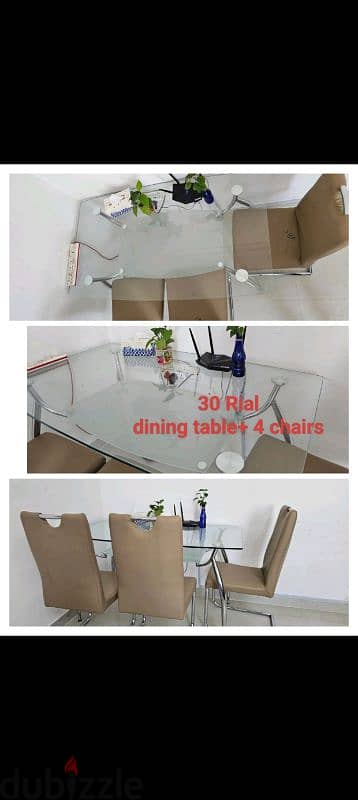 dining table +4 chairs