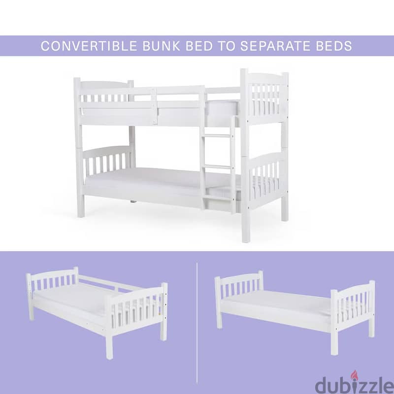 Unboxed kids bunk bed 90x200 cm For Sale 1