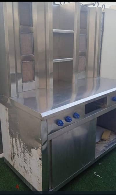 double shawarma machine and stove