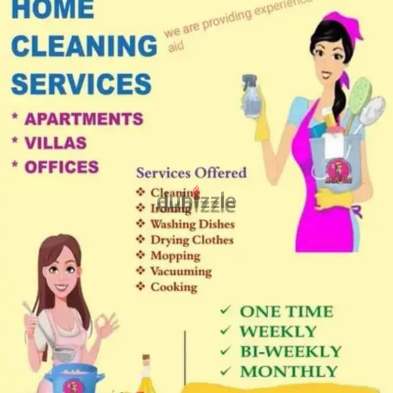 lady house cleaner service available, part time work,per hour 3 rial 0