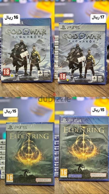 اشرطة ps4&ps5  الاسعار تختلف. 0